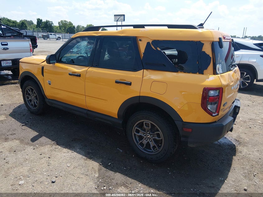 Vin: 3fmcr9b69nrd64588, lot: 45754383, ford bronco sport big bend 20223