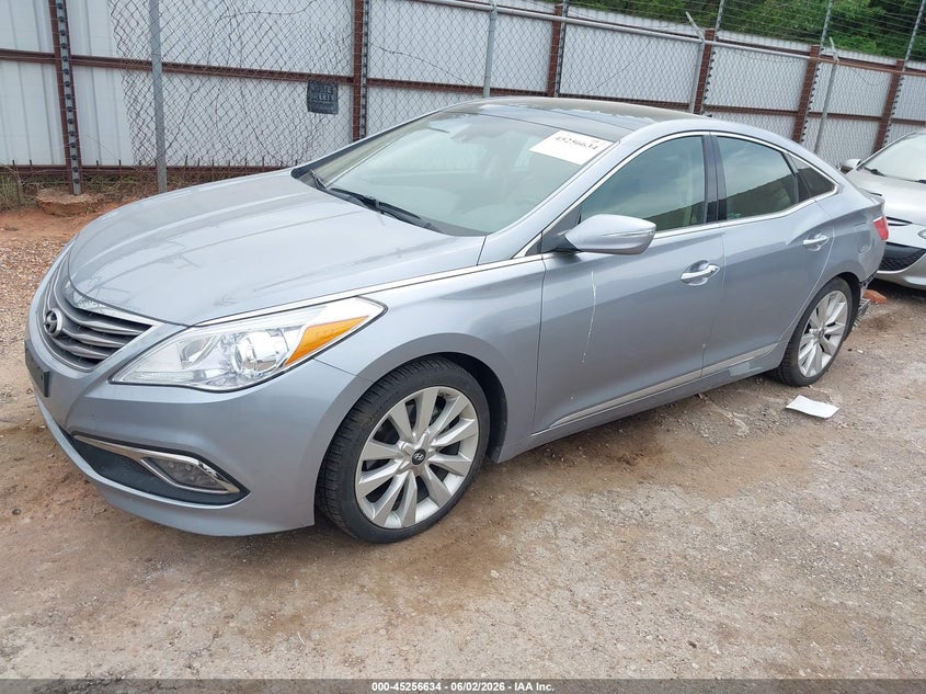 Vin: kmhfh4jg9ga569726, lot: 45754454, hyundai azera limited 20162