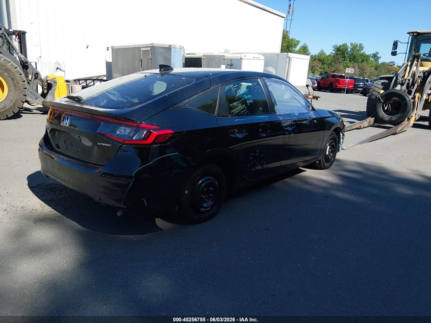 Vin: 19xfl2h86ne009047, lot: 45754575, honda civic sport 20224