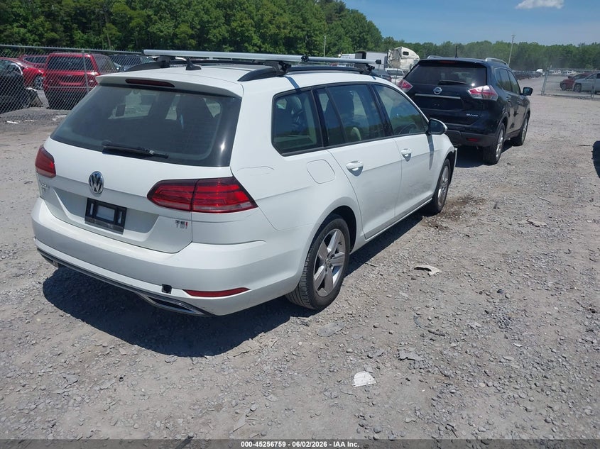 Vin: 3vwd17au8jm762366, lot: 45754579, volkswagen golf sportwagen tsi s/tsi se 20184