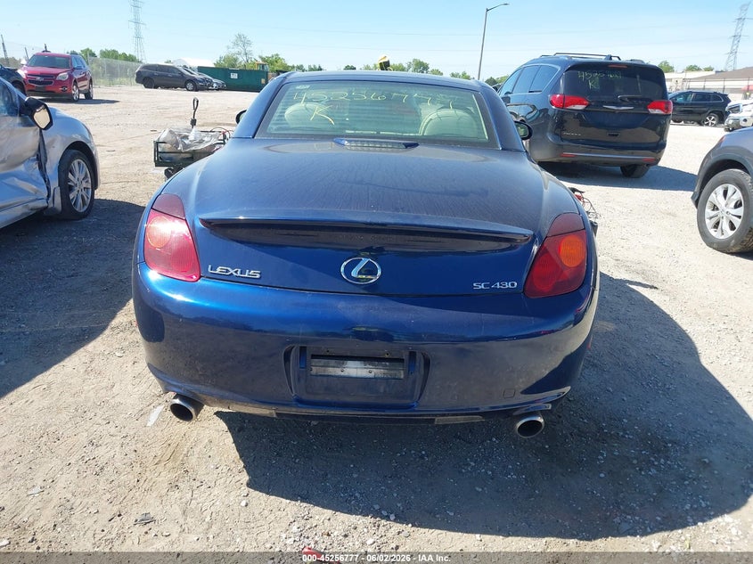 2002 Lexus Sc 430 VIN: JTHFN48Y220014352 Lot: 45256777