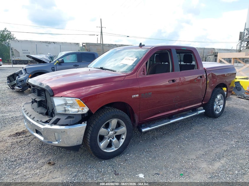 Vin: 3c6rr7lt8hg688405, lot: 45754608, ram 1500 big horn  4x4 5'7 box 20172