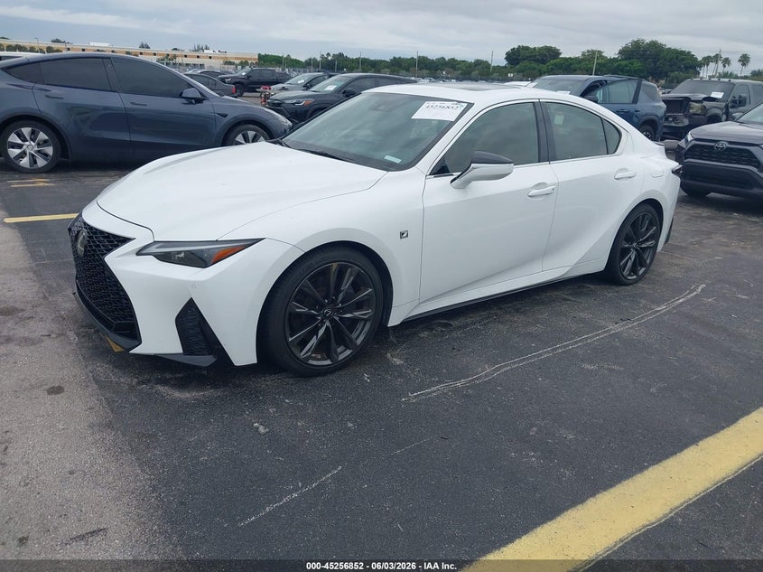 Vin: jthgz1b25m5044608, lot: 45754671, lexus is 350 f sport 20212
