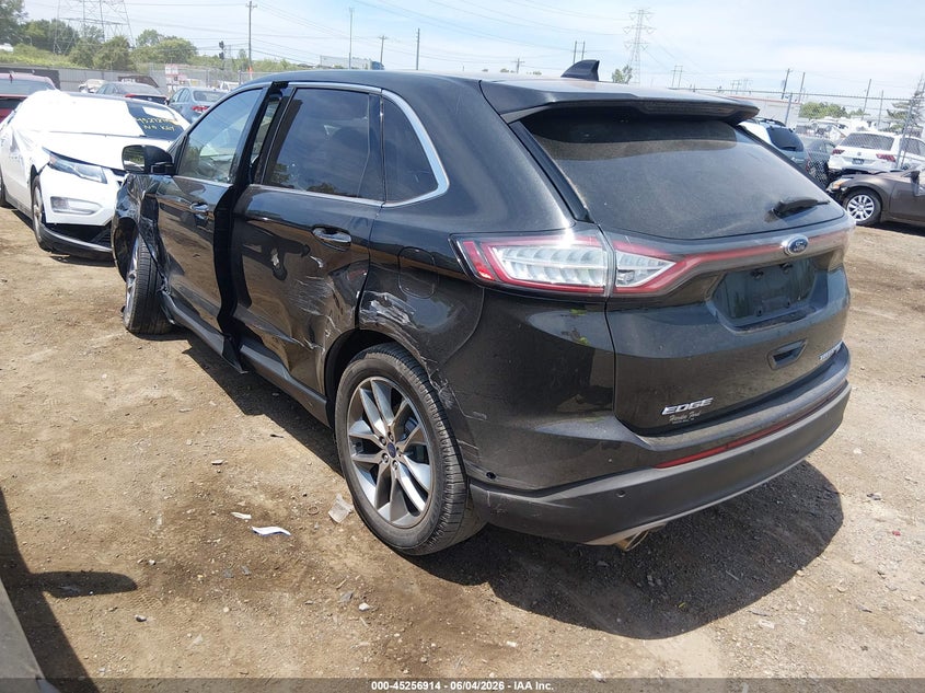 Vin: 2fmpk4k8xfbc09039, lot: 45754734, ford edge titanium 20153