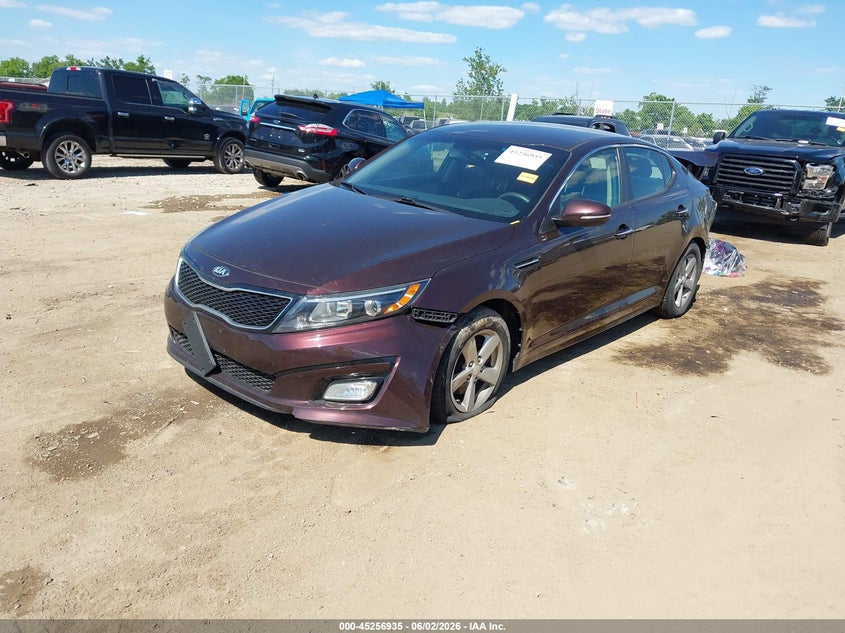 Vin: 5xxgm4a79fg467737, lot: 45754755, kia optima lx 20152