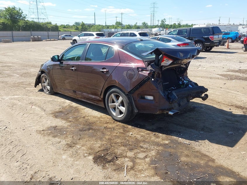 Vin: 5xxgm4a79fg467737, lot: 45754755, kia optima lx 20153
