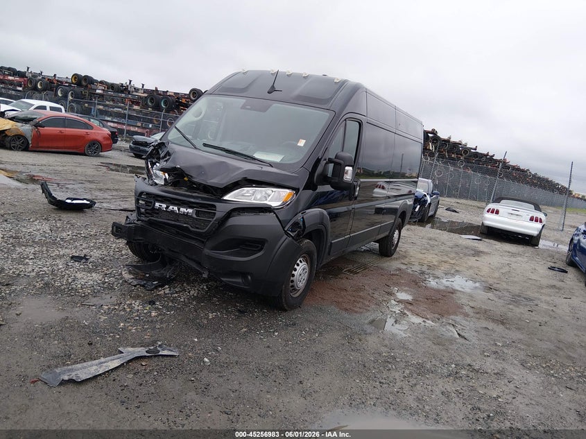 Vin: 3c6lrvdg2te155658, lot: 45754803, ram promaster 2500 tradesman high roof 159 wb w/pass seat 20262