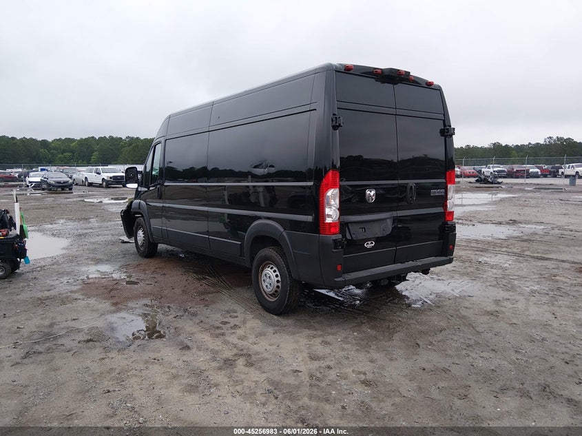 Vin: 3c6lrvdg2te155658, lot: 45754803, ram promaster 2500 tradesman high roof 159 wb w/pass seat 20263