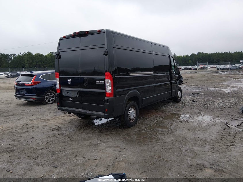 Vin: 3c6lrvdg2te155658, lot: 45754803, ram promaster 2500 tradesman high roof 159 wb w/pass seat 20264