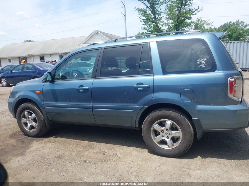2007 Honda Pilot Ex-L VIN: 5FNYF18527B001721 Lot: 45256992