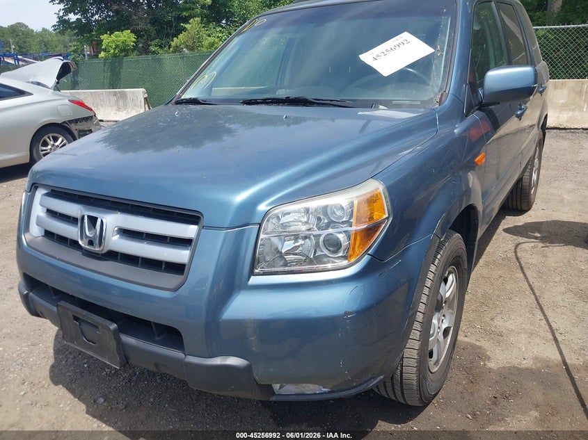 2007 Honda Pilot Ex-L VIN: 5FNYF18527B001721 Lot: 45256992