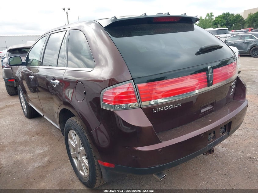 Vin: 2lmdj8jc5abj27557, lot: 45754844, lincoln mkx 20103