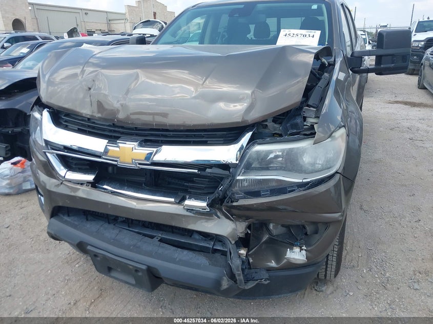 2016 Chevrolet Colorado Lt VIN: 1GCGSCE35G1366179 Lot: 45257034