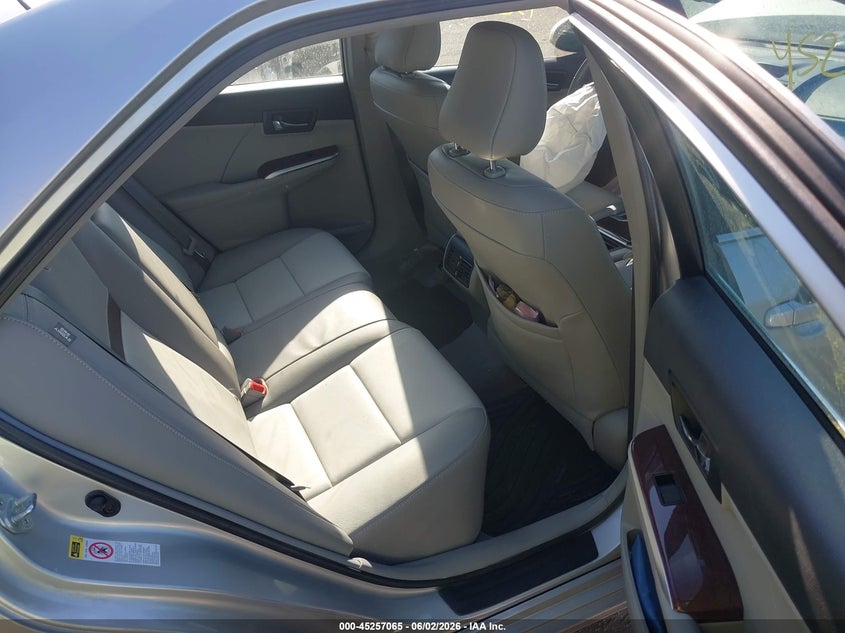 2012 TOYOTA CAMRY SEDAN 2.5L I-4 DOHC, VVT, 178HP