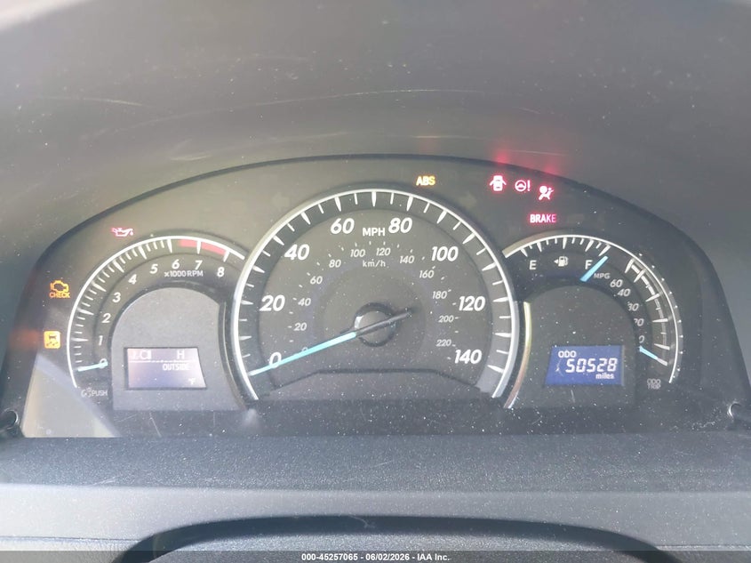2012 TOYOTA CAMRY SEDAN 2.5L I-4 DOHC, VVT, 178HP