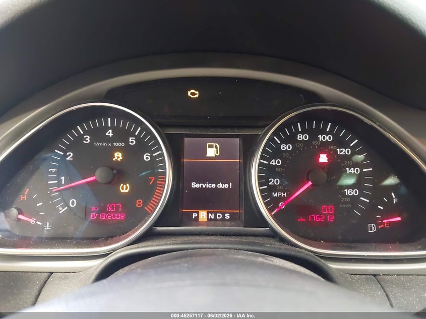 2008 Audi Q7 3.6 Premium VIN: WA1BY74L58D020502 Lot: 45257117