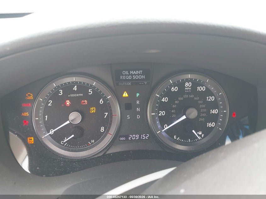 2010 LEXUS ES SEDAN 3.5L V-6 DOHC, VVT, 272HP