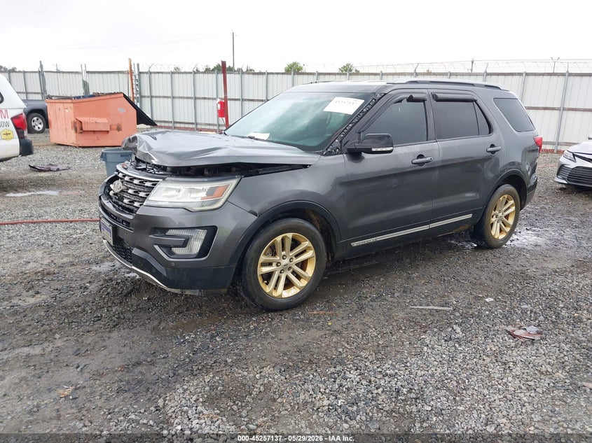 Vin: 1fm5k7d89ggb31112, lot: 45754957, ford explorer xlt 20162