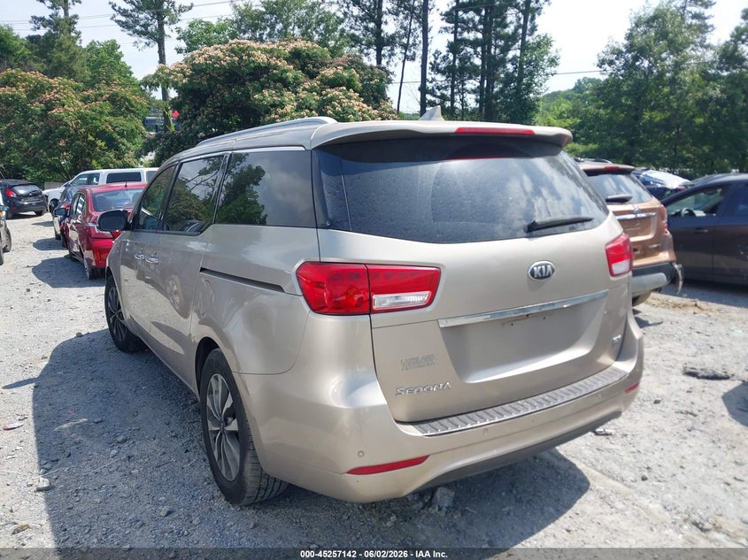 Vin: kndmc5c11f6019320, lot: 45754962, kia sedona sx 20153