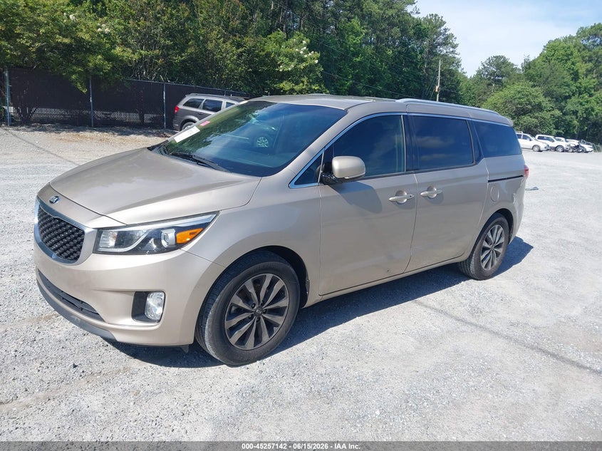 Vin: kndmc5c11f6019320, lot: 45754962, kia sedona sx 20152