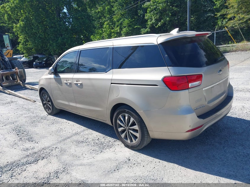Vin: kndmc5c11f6019320, lot: 45754962, kia sedona sx 20153