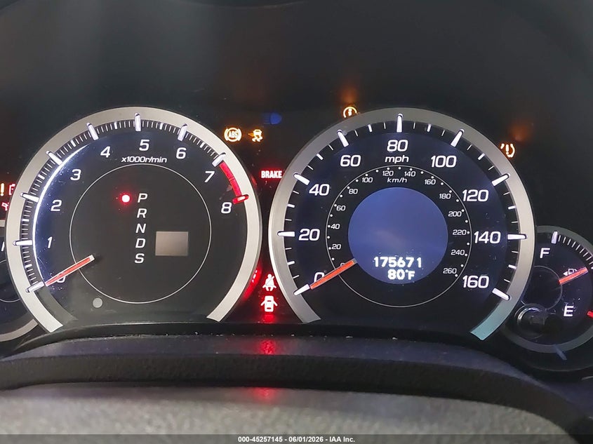 2012 Acura Tsx 2.4 VIN: JH4CU2F45CC006580 Lot: 45257145
