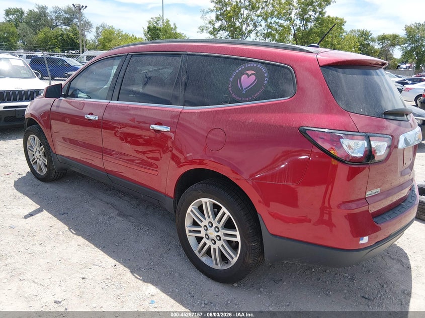 Vin: 1gnkrgkd8ej224696, lot: 45754977, chevrolet traverse 1lt 20143