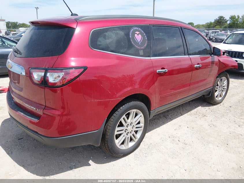 Vin: 1gnkrgkd8ej224696, lot: 45754977, chevrolet traverse 1lt 20144