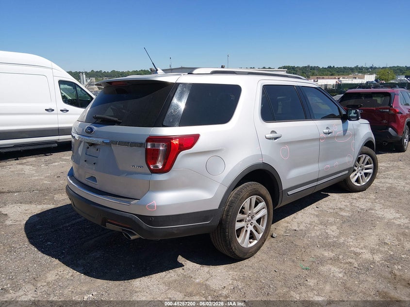 Vin: 1fm5k8d82jgb91195, lot: 45755020, ford explorer xlt 20184