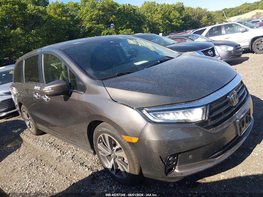 2022 Honda Odyssey Touring VIN: 5FNRL6H85NB067293 Lot: 45257248