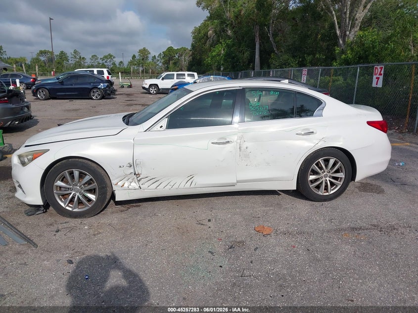 2014 Infiniti Q50 VIN: JN1BV7AP7EM691884 Lot: 45257283