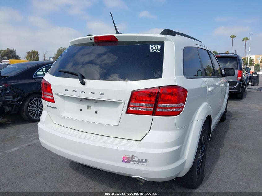 Vin: 3c4pdcab6jt383953, lot: 45755144, dodge journey se 20184