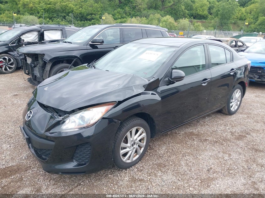 Vin: jm1bl1v74d1775719, lot: 45755193, mazda mazda3 i touring 20132