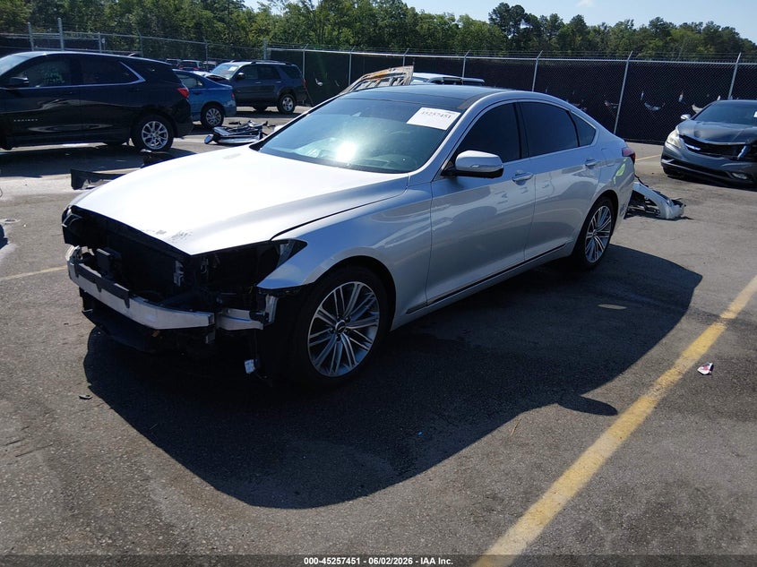 Vin: kmhgn4je6ku300229, lot: 45755271, genesis g80 3.8 20192