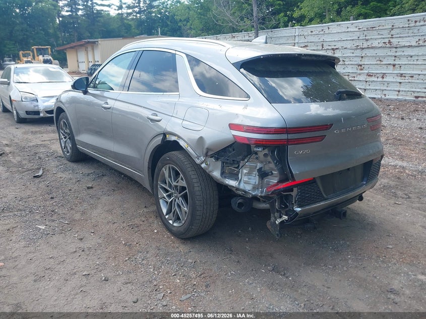 Vin: kmumadtb2nu045781, lot: 45755315, genesis gv70 2.5t awd 20223