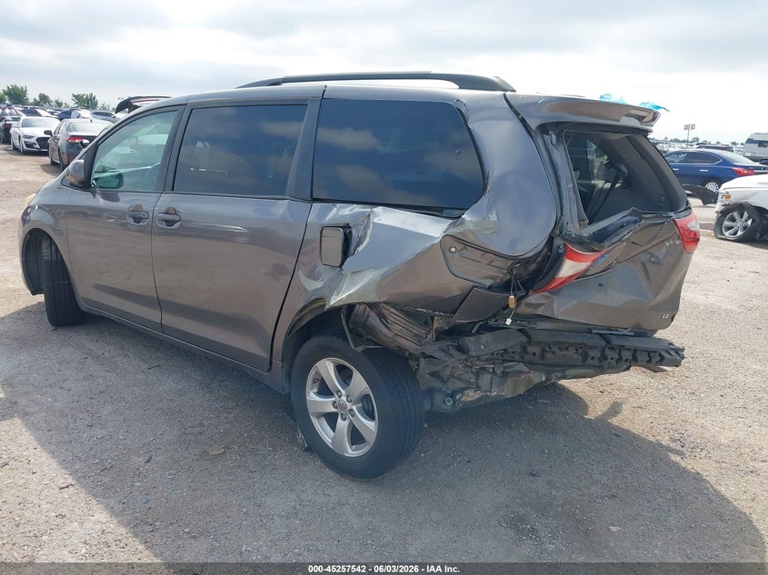 Vin: 5tdkk3dc6fs611861, lot: 45755362, toyota sienna le 8 passenger 20153