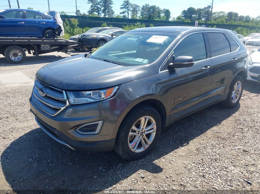 Vin: 2fmtk4j96fbb10890, lot: 45755397, ford edge sel 20152