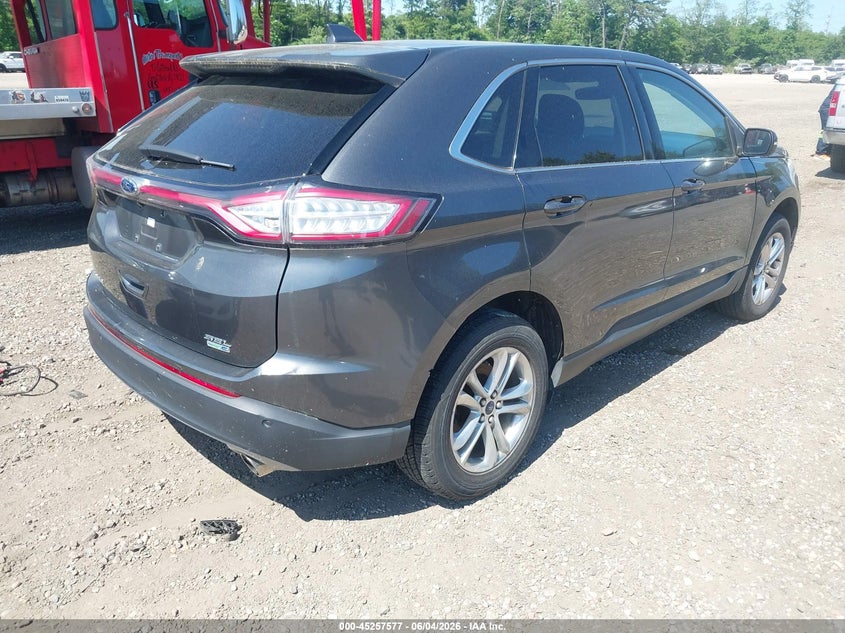Vin: 2fmtk4j96fbb10890, lot: 45755397, ford edge sel 20154