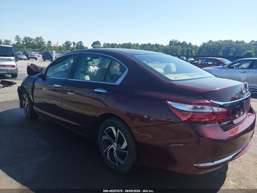Vin: 1hgcr2f34ha235346, lot: 45755496, honda accord lx 20173