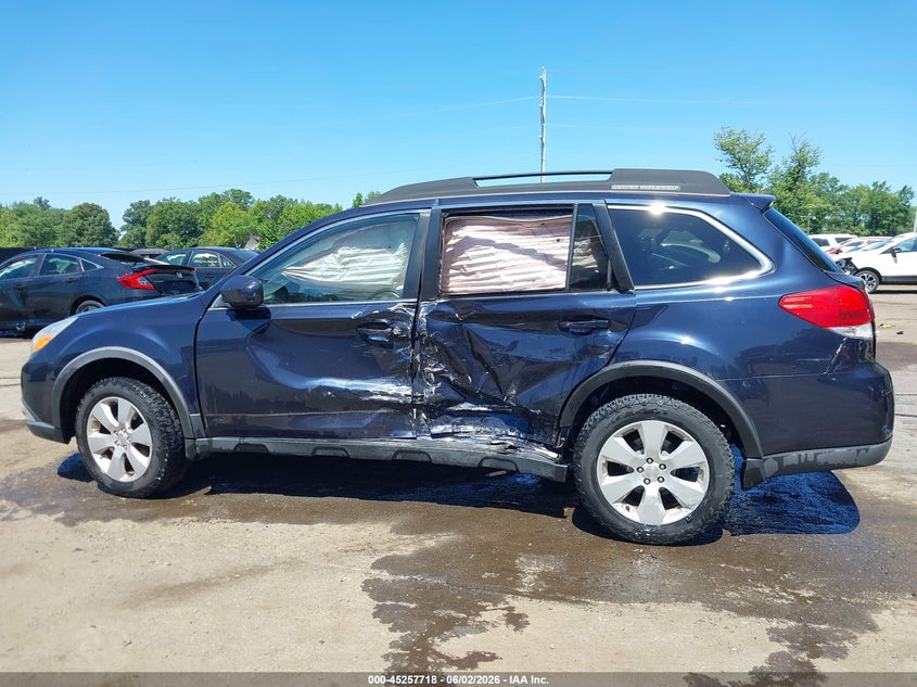 2012 Subaru Outback 2.5 2.5I Premium blue Lot 111045257718 Vin 4S4BRBCC2C3269275