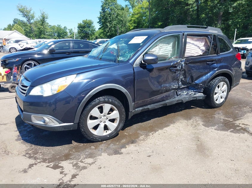 2012 Subaru Outback 2.5 2.5I Premium blue Lot 111045257718 Vin 4S4BRBCC2C3269275