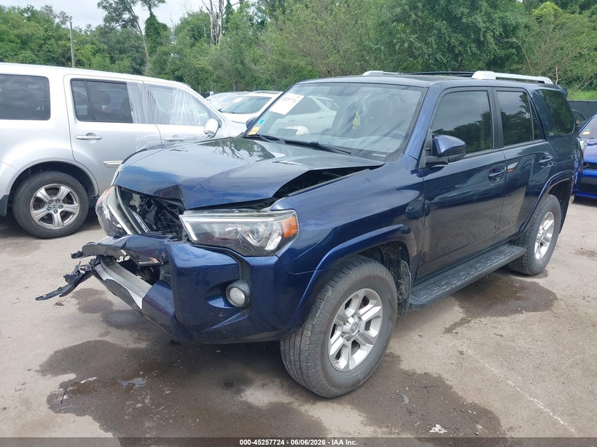 Vin: jtebu5jrxj5602945, lot: 45755544, toyota 4runner sr5 20182