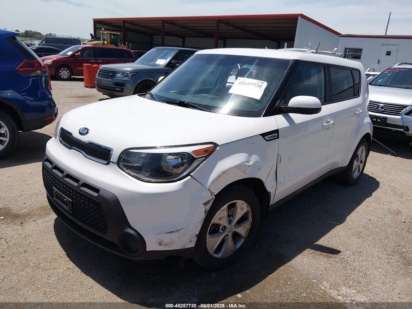 Vin: kndjn2a25g7265435, lot: 45755550, kia soul ! 20162
