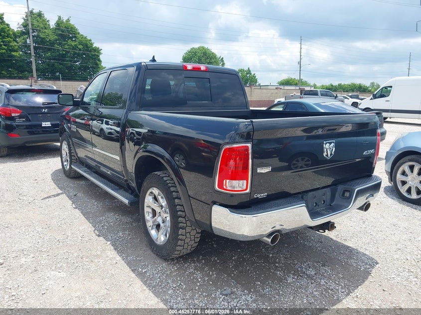 Vin: 1c6rr7nt0hs675203, lot: 45755596, ram 1500 laramie  4x4 5'7 box 20173