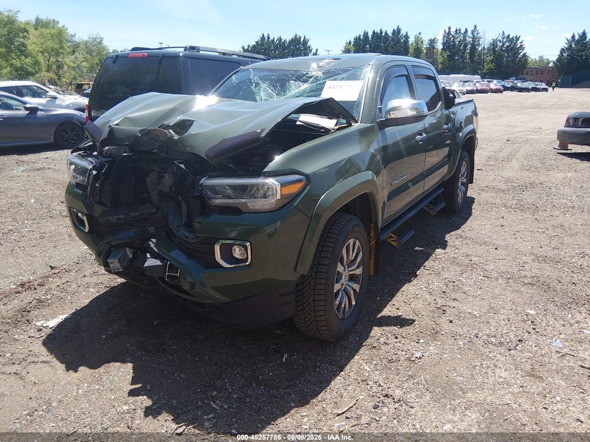 Vin: 3tmgz5an7mm376015, lot: 45755606, toyota tacoma 4wd limited 20212