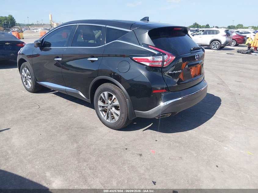 Vin: 5n1az2mh6jn156548, lot: 45755624, nissan murano s 20183