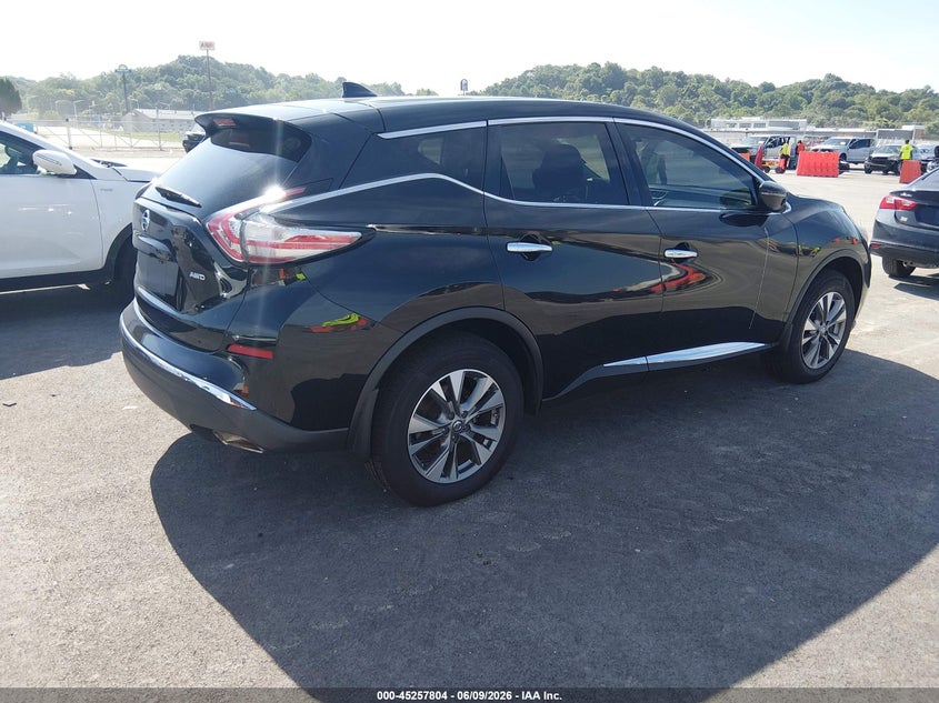 Vin: 5n1az2mh6jn156548, lot: 45755624, nissan murano s 20184