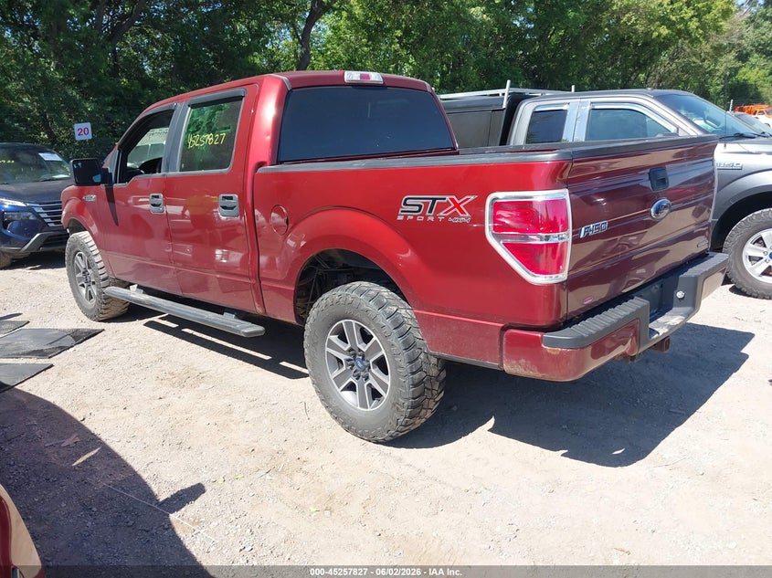 Vin: 1ftfw1ef9ekd37080, lot: 45755647, ford f-150 stx 20143