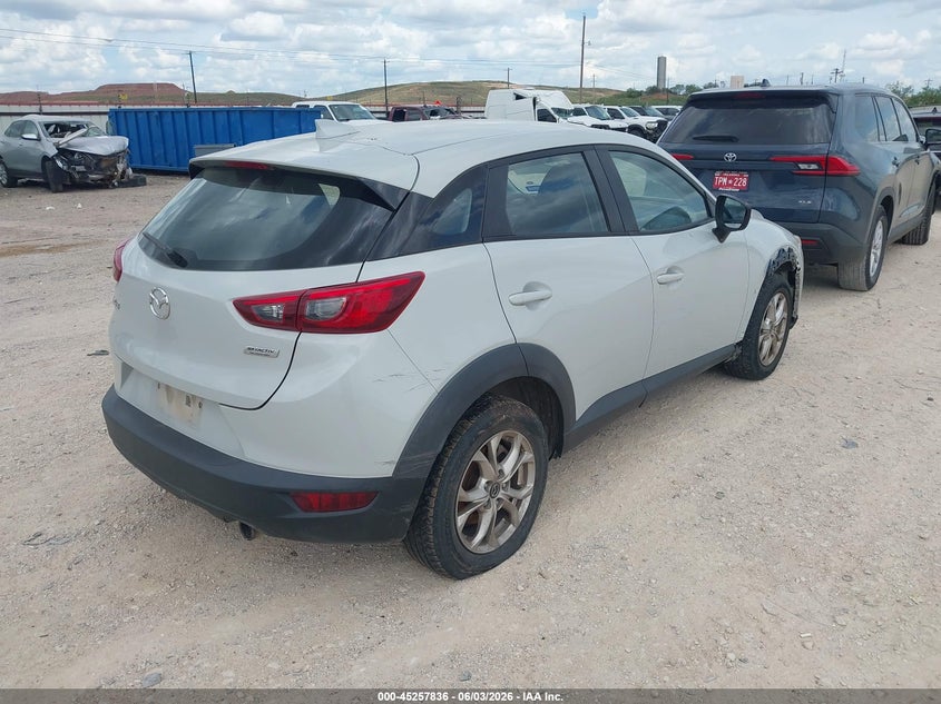 Vin: jm1dkdb72j0300038, lot: 45755656, mazda cx-3 sport 20184