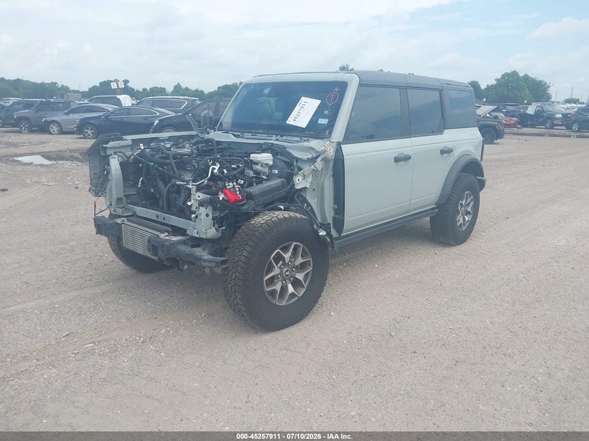 Vin: 1fmee5dh0nlb71854, lot: 45755731, ford bronco badlands 20222